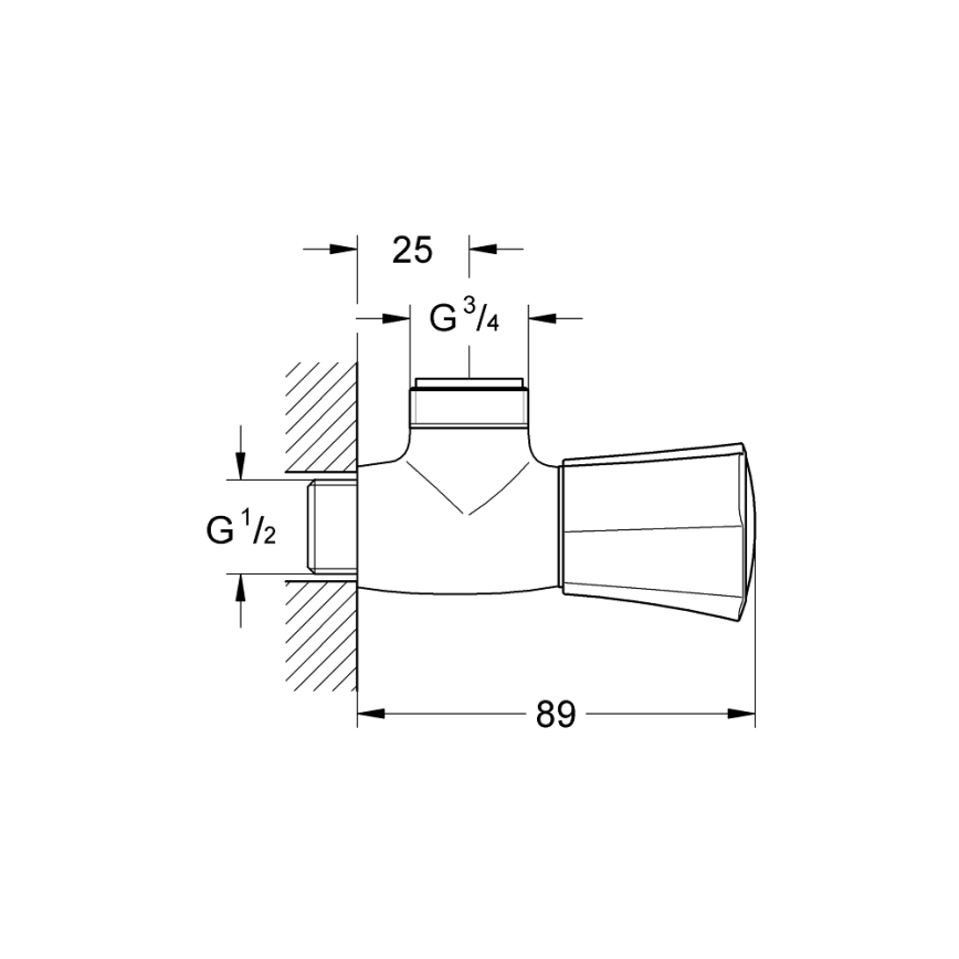 GROHE 26010001 - Duschventil COSTA L glänzender Chrom