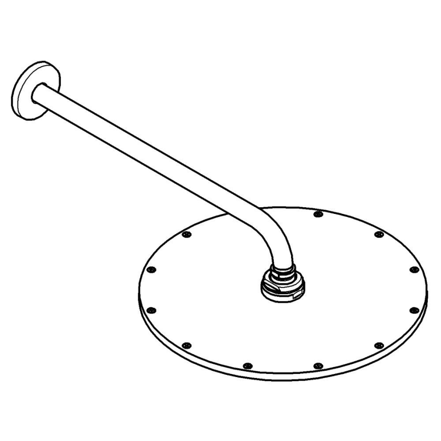 GROHE 26066DC0 - Kopfbrause RAINSHOWER COSMOPOLITAN 310/380 mm, Edelstahl