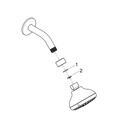 GROHE 26088001 - Kopfbrause TEMPESTA 100, 100 mm, glänzender Chrom