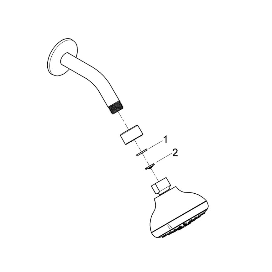 GROHE 26088001 - Kopfbrause TEMPESTA 100, 100 mm, glänzender Chrom