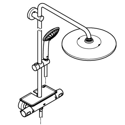 GROHE 26401001 - Duschsystem VITALIO JOY SYSTEM 310 glänzender Chrom