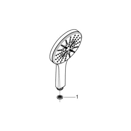 GROHE 26544000 - RAINSHOWER SMARTACTIVE Handbrause 130 mm, glänzender Chrom