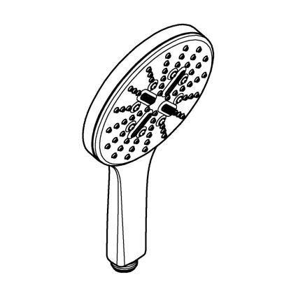 GROHE 26544000 - RAINSHOWER SMARTACTIVE Handbrause 130 mm, glänzender Chrom