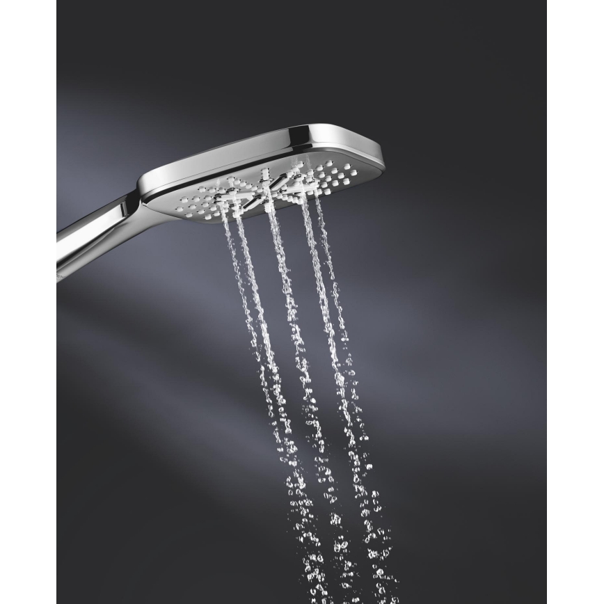 GROHE 26550000 - RAINSHOWER SMARTACTIVE 130 CUBE Handbrause, Chrom glänzend