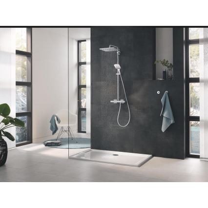 GROHE 26550000 - RAINSHOWER SMARTACTIVE 130 CUBE Handbrause, Chrom glänzend
