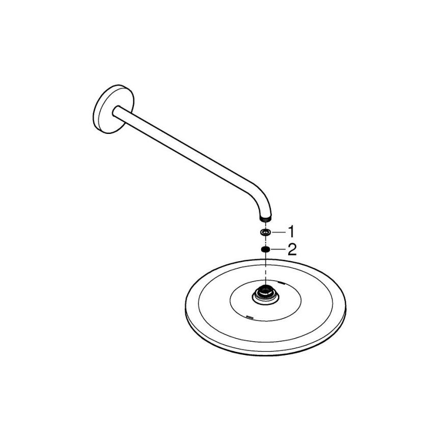 GROHE 26558000 - Set mit Kopfbrause RAINSHOWER MONO 310 422 mm chrom glänzend