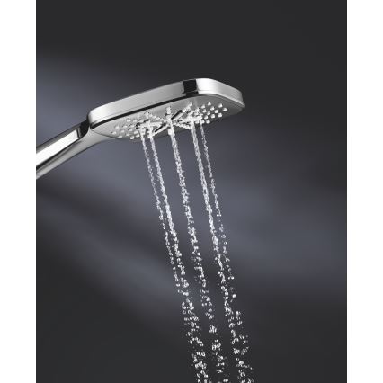 GROHE 26582000 - Handbrause RAINSHOWER SMARTACTIVE 130 CUBE, glänzender Chrom