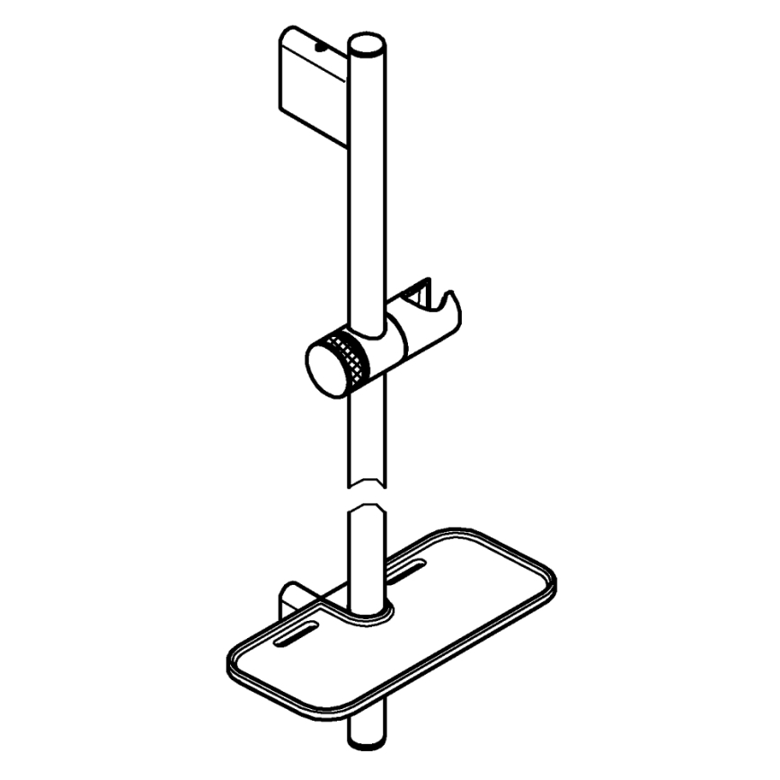 GROHE 26603DC0 - Duschstange RAINSHOWER SMARTACTIVE 900 mm mattierter Chrom