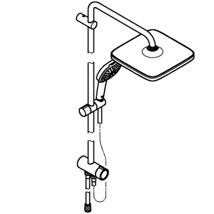GROHE 26698001 - Duschsystem VITALIO COMFORT 250, glänzender Chrom
