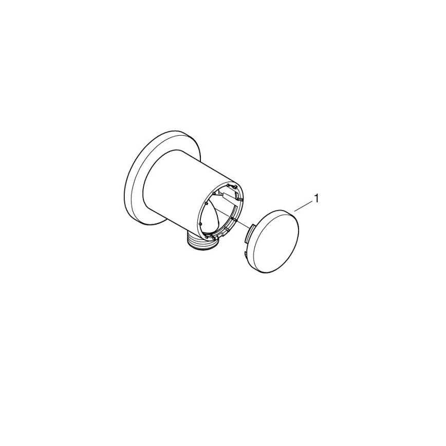 GROHE 26963001 - Wandanschlussbogen VITALIO UNIVERSAL 12” Chrom glänzend
