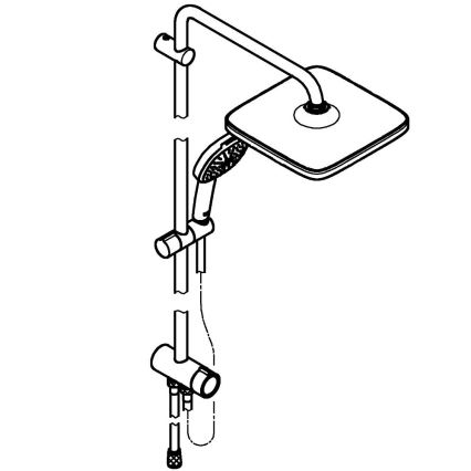 GROHE 26986001 - Duschsystem VITALIO COMFORT 250, glänzender Chrom