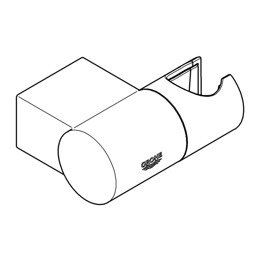 GROHE 27055000 - Wandhalterung für Brause RAINSHOWER, glänzender Chrom