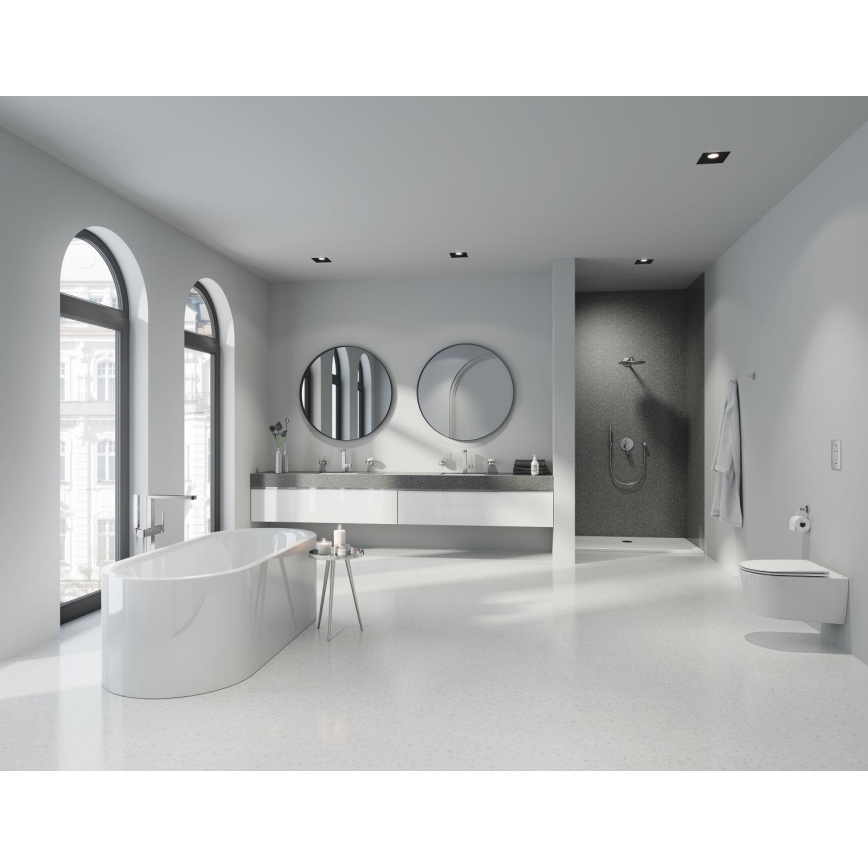 GROHE 27057DC0 - Wandanschlussbogen RAINSHOWER DN 15, Edelstahl