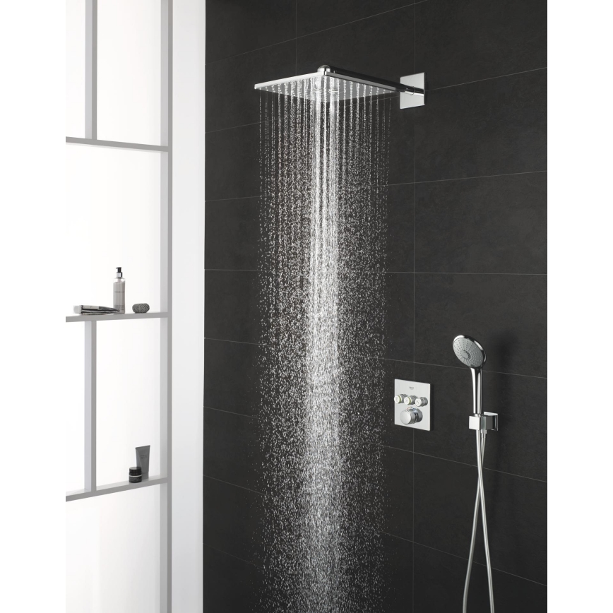 GROHE 27221000 - Handbrause TEMPESTA COSMOPOLITAN 100, 3 Strahlarten, glänzender Chrom