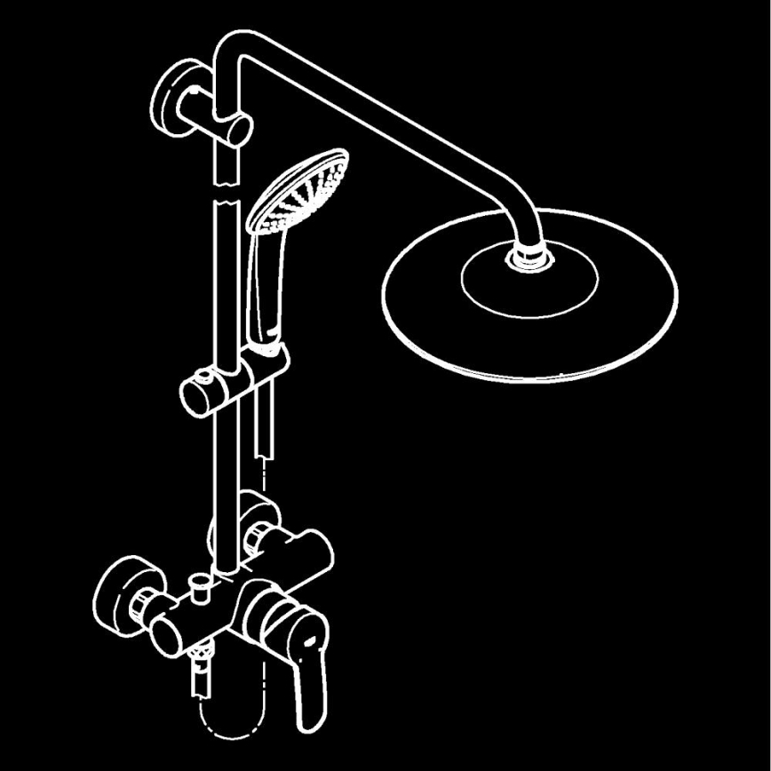 GROHE 27684001 - Duschsystem VITALIO JOY 260 450 mm glänzender Chrom