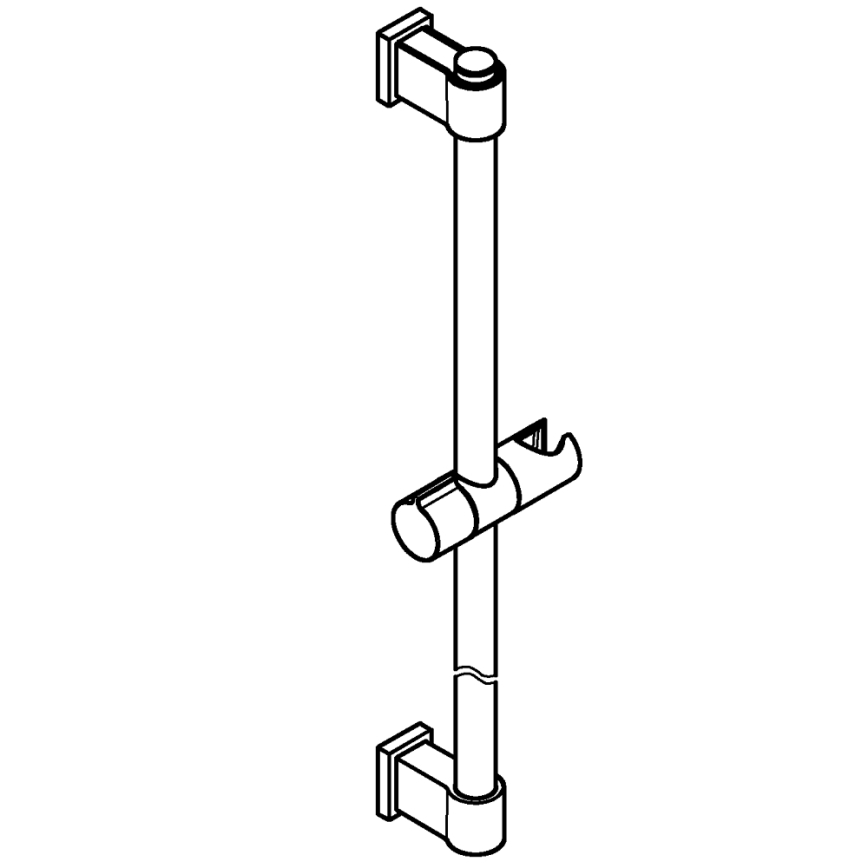 GROHE 277242431 - Duschstange VITALIO UNIVERSAL 600 mm schwarz