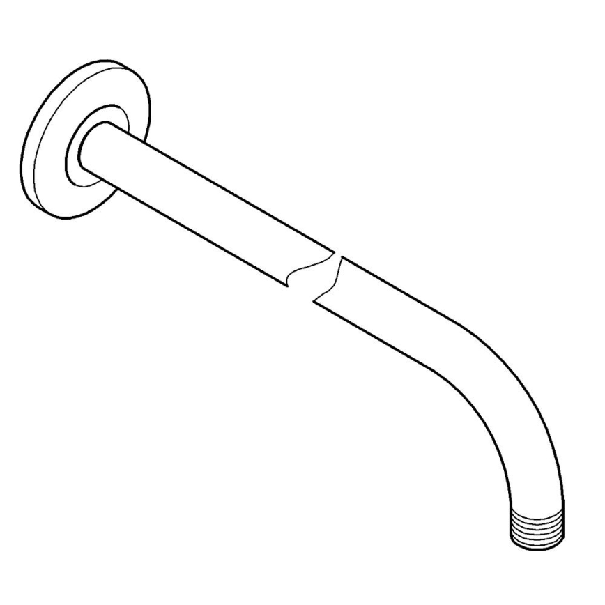 GROHE 27851000 - Duscharm TEMPESTA 400 mm, glänzender Chrom