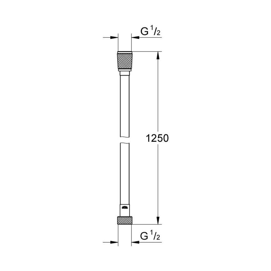 GROHE 28362GL0 - SILVERFLEX Duschschlauch 1250 mm, goldfarben