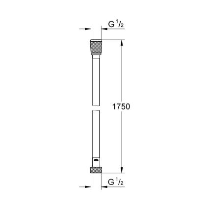 GROHE 28388GL0 - SILVERFLEX Duschschlauch 1750 mm, gebürstetes Gold