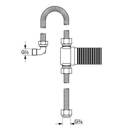 GROHE 28995000 - Anschlusssatz TALENTOFILL DN 20, glänzender Chrom