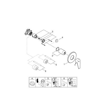 GROHE 29040001 - Duscharmatur BAUEDGE, glänzender Chrom