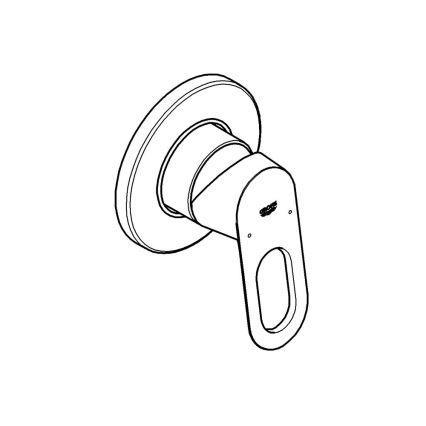 GROHE 29042000 - BAULOOP Duscharmatur, glänzender Chrom