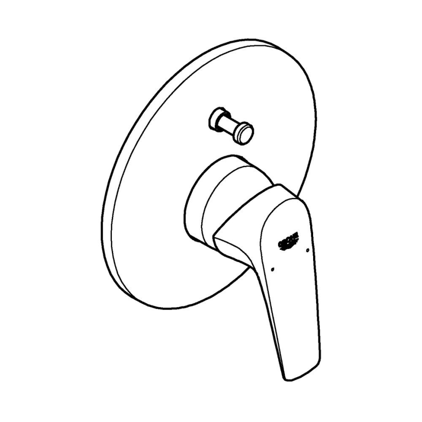 GROHE 29117000 - Badewannenarmatur LINEARE, glänzender Chrom