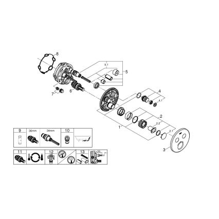 GROHE 29119000 - GROHTHERM SMARTCONTROL Thermostat, glänzender Chrom