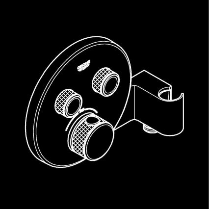 GROHE 29120000 - Thermostatische Unterputz-Duscharmatur GROHTHERM SMARTCONTROL + Halterung, Chrom