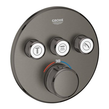 GROHE 29121AL0 - Thermostat‑Duscharmatur zur Unterputzmontage GROHTHERM SMARTCONTROL, Graphit