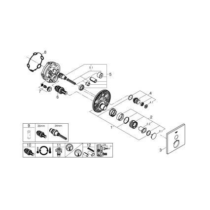 GROHE 29123000 - GROHTHERM SMARTCONTROL Thermostat-Duscharmatur, Chrom