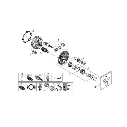 GROHE 29124A00 - Thermostat-Armatur GROHTHERM SMARTCONTROL Graphit