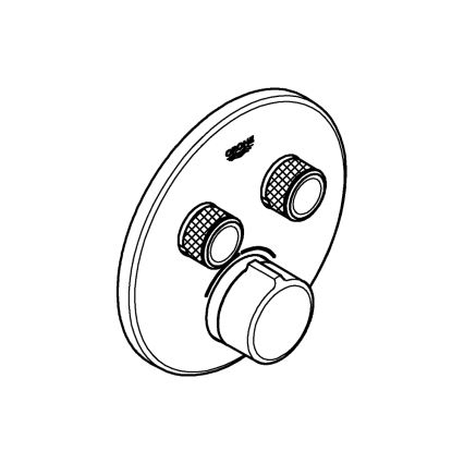 GROHE 29145000 - Abdeckkappe für Unterputz-Armatur SMARTCONTROL, glänzender Chrom