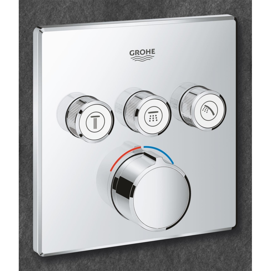GROHE 29149000 - Abdeckplatte für Unterputz-Armatur SMARTCONTROL 158 × 158 mm Chrom