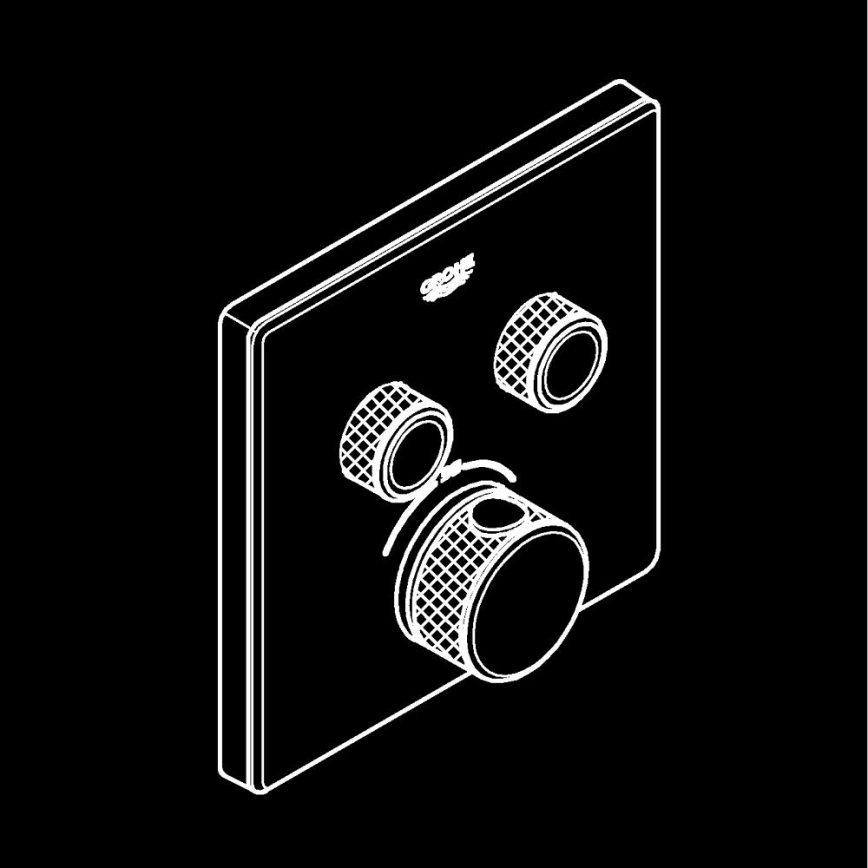 GROHE 29156LS0 - Thermostat für Unterputzmontage GROHTHERM SMARTCONTROL weiß