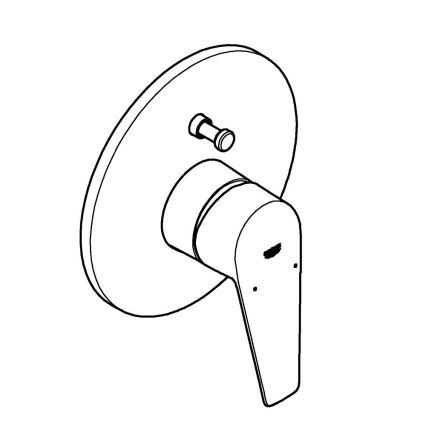 GROHE 29190001 - Badewannenarmatur BAUEDGE DN 15 glänzend verchromt