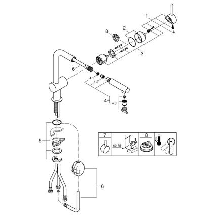 GROHE 30274DC0 - Spültischarmatur A Edelstahl