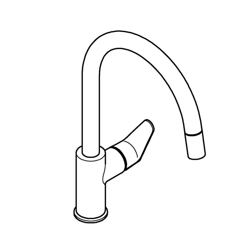 GROHE 30562000 - Spültischarmatur START CURVE 357 mm glänzender Chrom