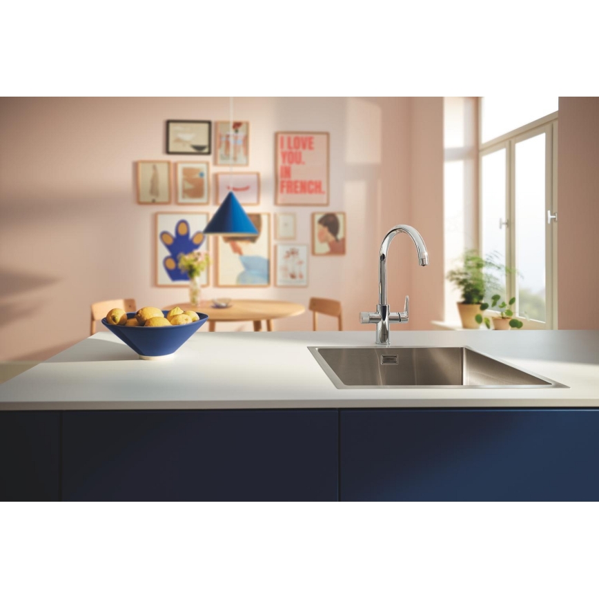 GROHE 30592000 - Spültischarmatur BLUE PURE StartCurve 411 mm glänzender Chrom