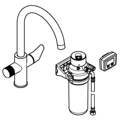GROHE 30593000 - Spültischarmatur BLUE PURE C-Auslauf, glänzender Chrom