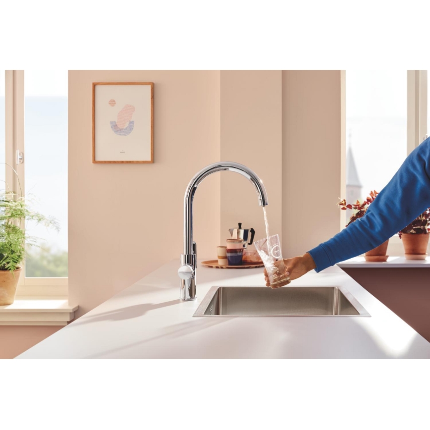 GROHE 30593000 - Spültischarmatur BLUE PURE C-Auslauf, glänzender Chrom