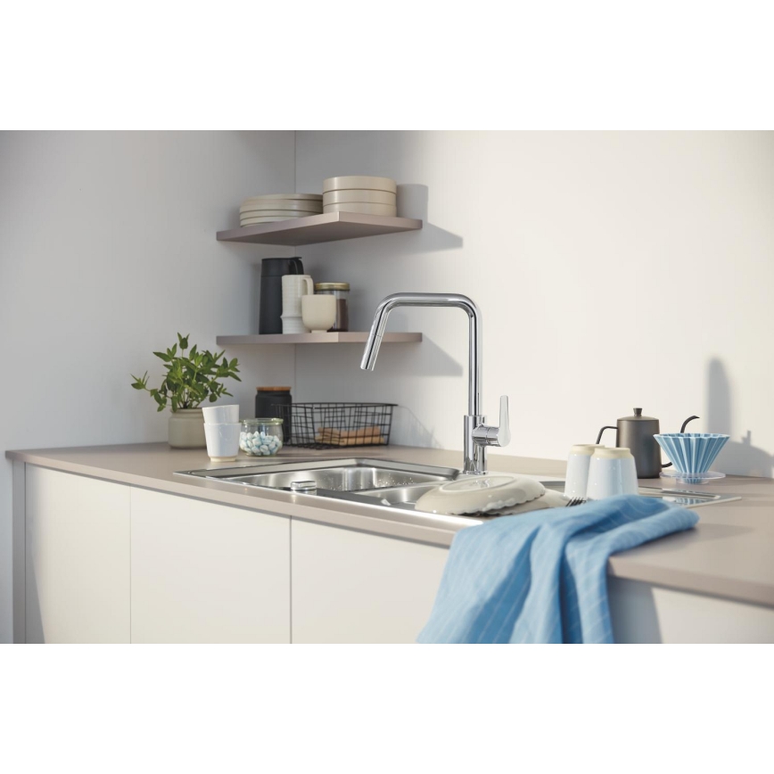 GROHE 30631000 - Spültischarmatur QUICKFIX START 362 mm, Chrom glänzend