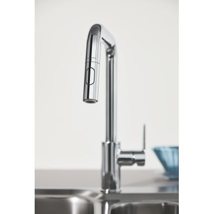 GROHE 30631000 - Spültischarmatur QUICKFIX START 362 mm, Chrom glänzend