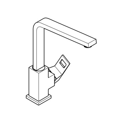 GROHE 31255000 - Küchenarmatur EUROCUBE, glänzender Chrom