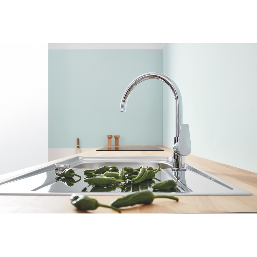 GROHE 31367001 - Spültischarmatur BAUEDGE 332 mm, glänzender Chrom