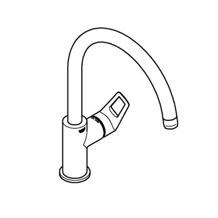 GROHE 31368001 - Spültischarmatur BAULOOP, glänzender Chrom
