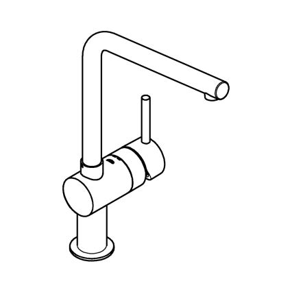 GROHE 31375000 - Spültischarmatur A 360 mm, glänzender Chrom