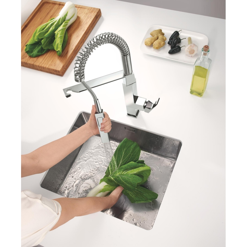 GROHE 31395000 - Spültischarmatur EUROCUBE 547 mm, glänzender Chrom