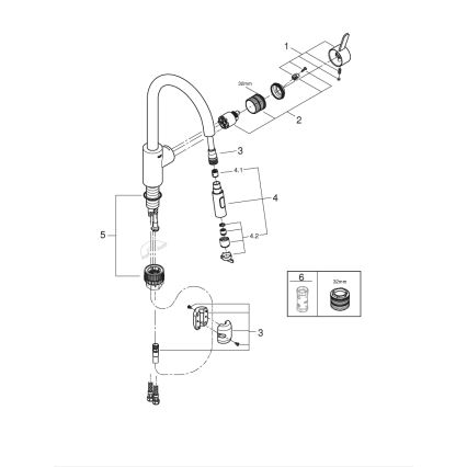 GROHE 31481001 - Spültischarmatur EUROSMART COSMOPOLITAN, glänzender Chrom