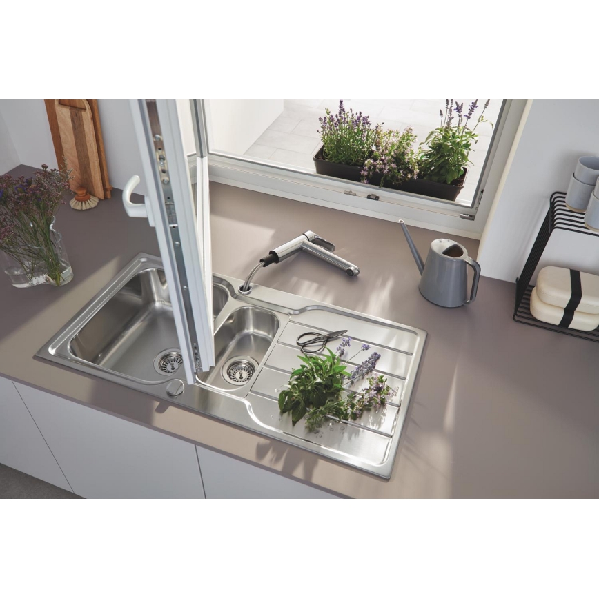 GROHE 31572SD1 - Spüle K500 1000 × 500 mm Edelstahl